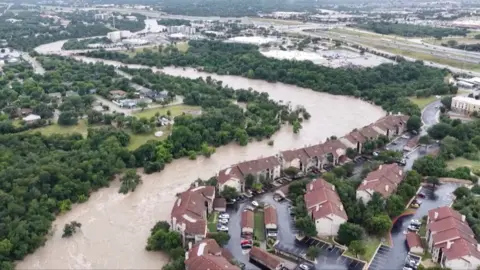 Moment house is swept away in New Mexico flash flooding